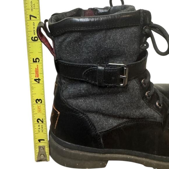 UGG Kesey Waterproof Leather & Textile Wool Lined Winter Boots SZ 7 - Picture 7 of 9